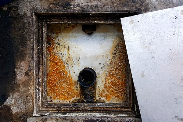 signs that your grease trap needs cleaning include slow drainage, foul odors, and visible grease buildup in the trap